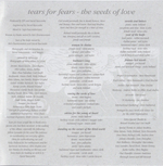 CD Tears For Fears - The Seeds Of Love (Европа 2020г.)