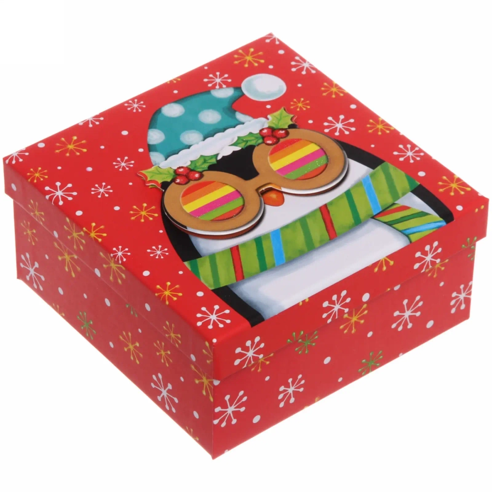 Коробка подарочная «Крутой пингвин» 15.5*15.5*7.5 см