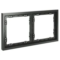 Рамка пластиковая VOLTUM S70 на 2 поста, (титан) vls100206