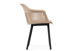 Пластиковый стул Crocs beige / black