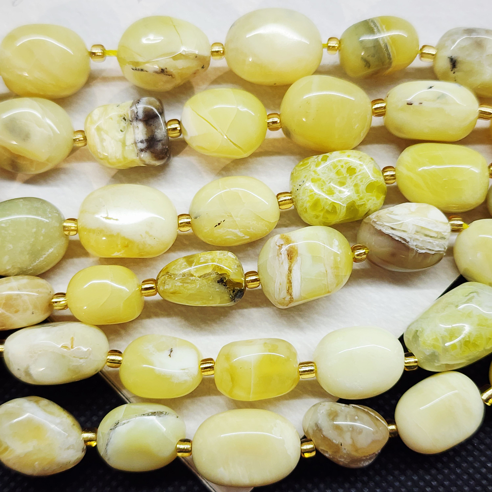 Опал, крупная галтовка, 10-15 мм, камни овалы бочонки, штучно