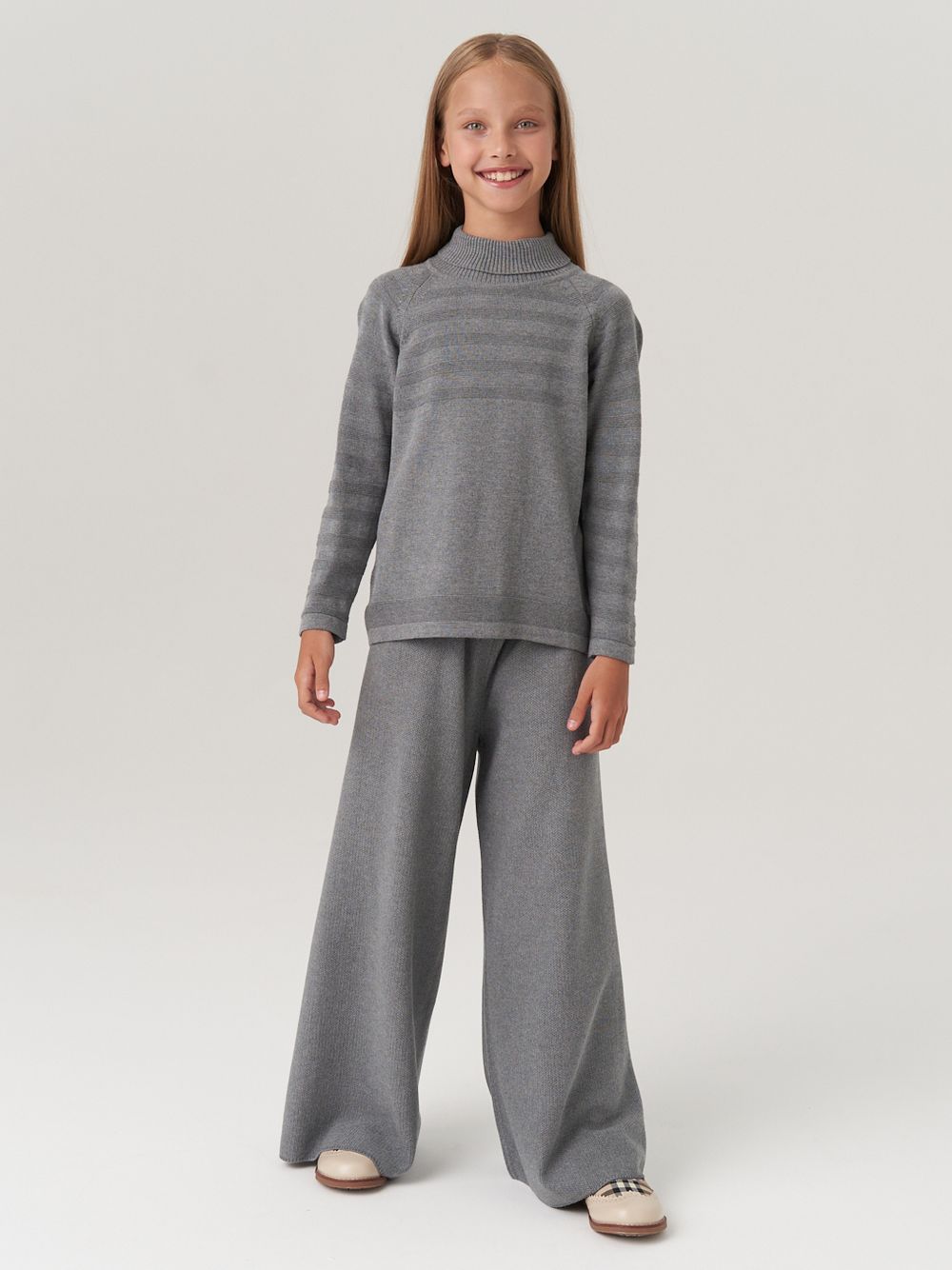 Водолазка в школу для девочки AT743  серый