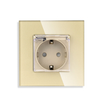 Розетка влагозищищеннавя в рамку 16А M1FWP ЗОЛОТО