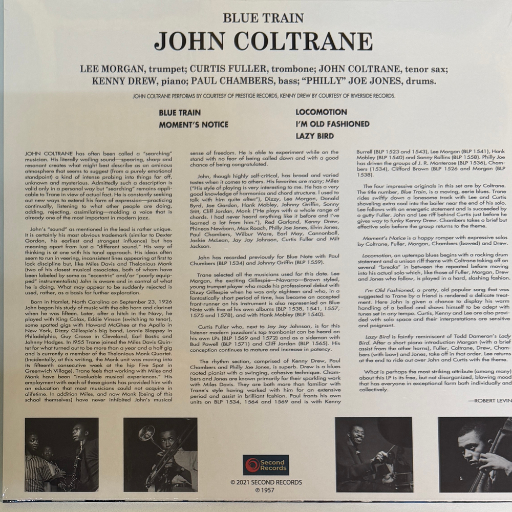 John Coltrane ‎– Blue Train (Европа 2025г.)