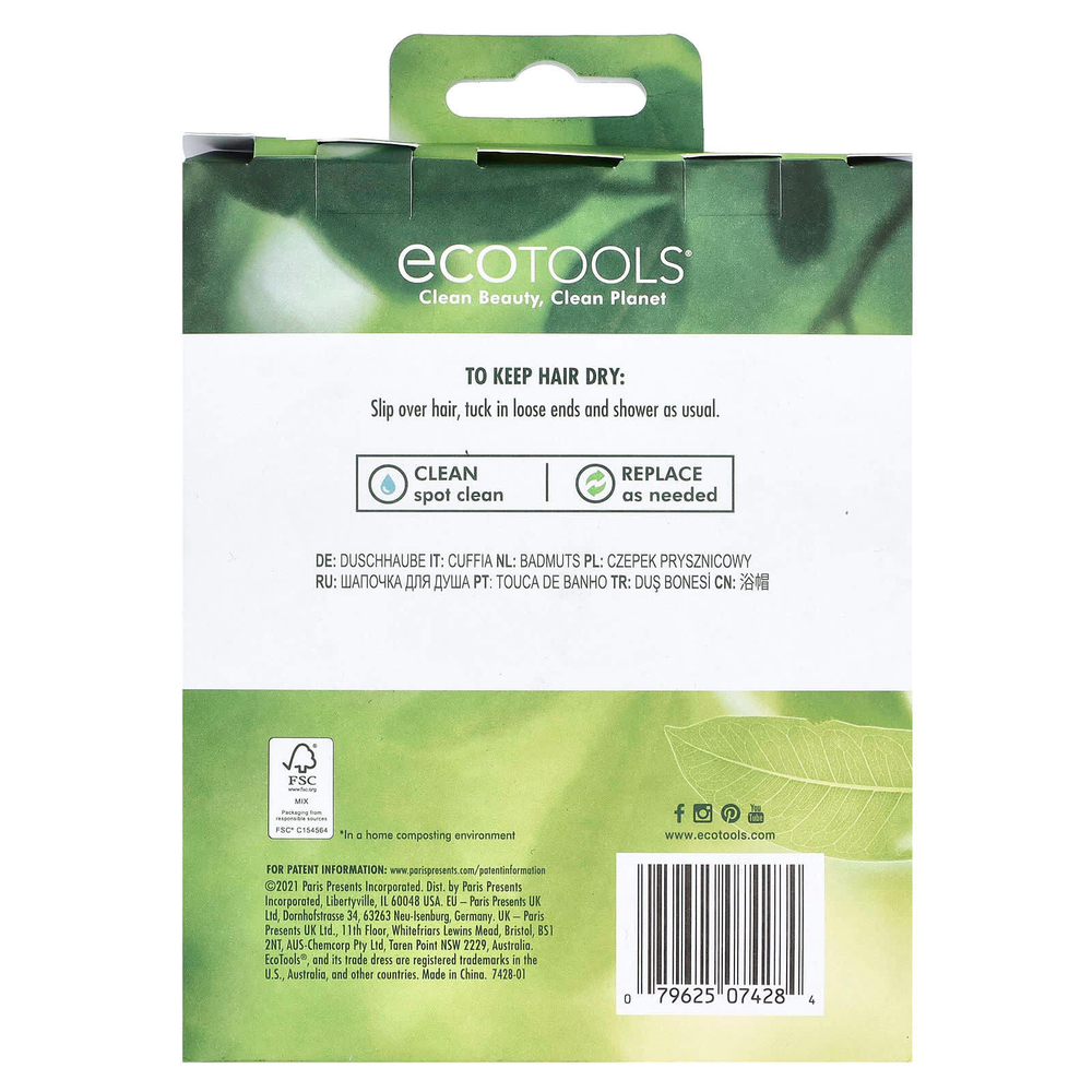 EcoTools, шапочка для душа, 1 шт.