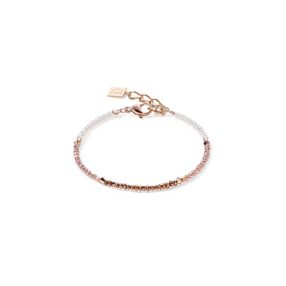 Браслет Coeur de Lion Golden Shadow - Rosegold 6006/30-1037 цвет розовый, белый, золотой