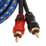Межблочный кабель RCA 2x2 (5.0м) в оплетке угловой Master SoundStar