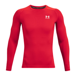 Мужское теннисное поло Under Armour Heatgear Comp Long Sleeve Men - Red