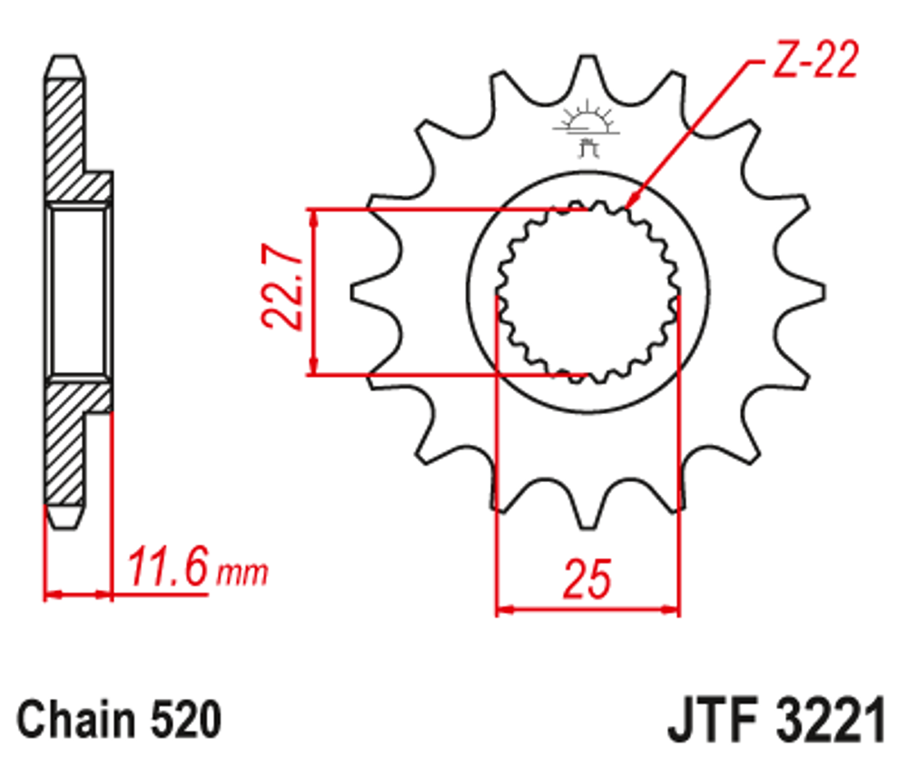 Звезда JTF3221.12