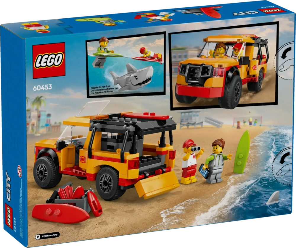 Конструктор LEGO City 60453 Пляжный спасательный грузовик для спасателей