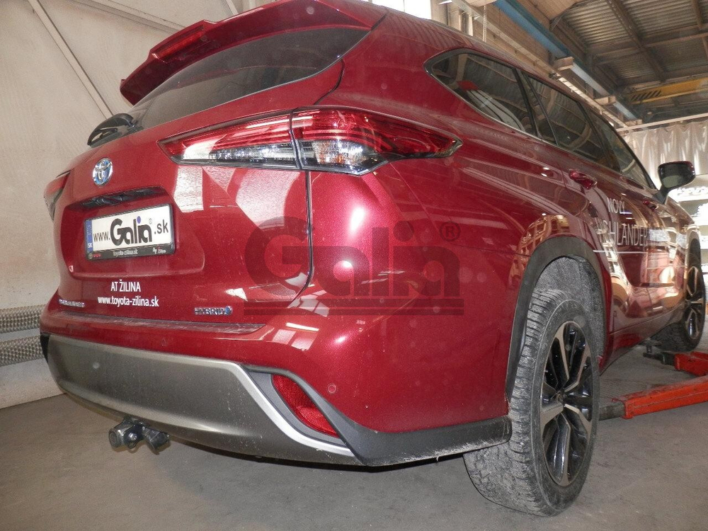 Фаркоп оцинкованный Galia T077A для TOYOTA HIGHLANDER 2019-(паспорт и сертификат в комплекте)(без электрики)
