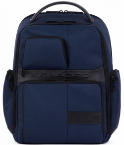 Рюкзак Piquadro Wollem CA6239W129BM/BLU синий полиэстер/натур.кожа