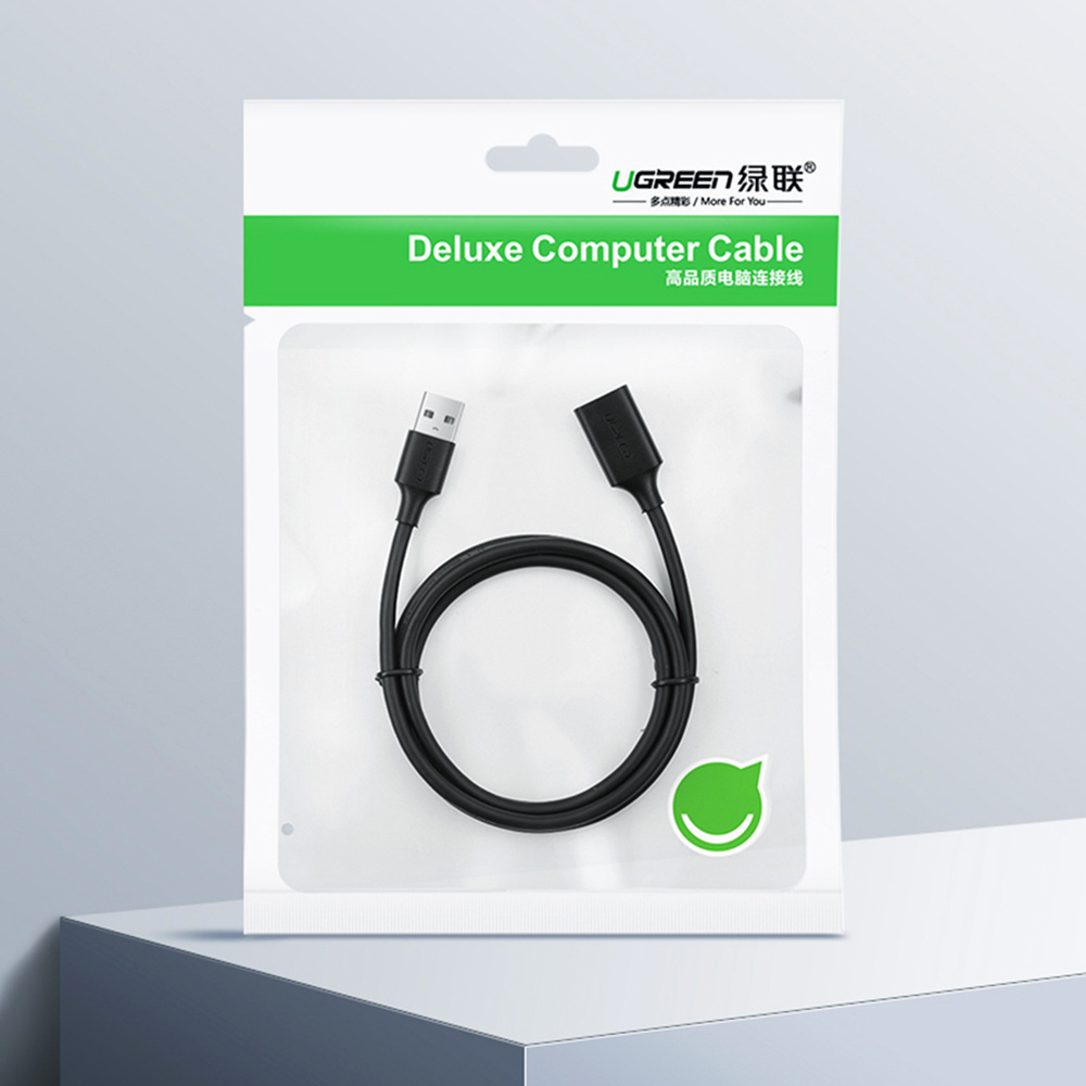 Кабель USB - USB удлинитель, 0.5m UGREEN 10313