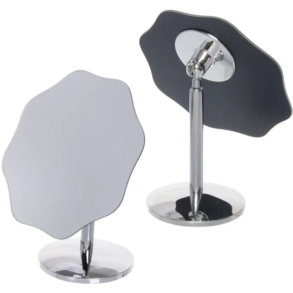 Зеркало настольное «ФОРТУНА БРИ», фигурное, цвет металл, 21*17,5см (коробка)