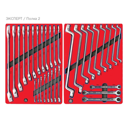 Набор инструментов &quot;ЭКСПЕРТ&quot; в серой тележке, 323 предмета МАСТАК 52-07323G