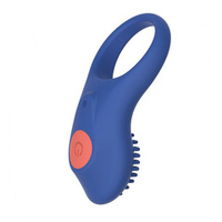 Синее эрекционное виброкольцо 3,1см Feelz Toys Rrring French Exit Cock Ring
