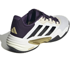 Мужские кроссовки теннисные Adidas Barricade 13 M NM - основной белый/сливовый/золотой