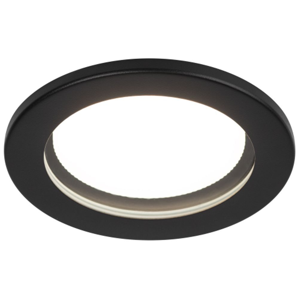 Встраиваемый светильник влагозащищенный ЭРА KL95 SBK GX53 IP44 черный