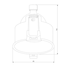 Встраиваемый светильник круглый Elektrostandard Hide 25008/01