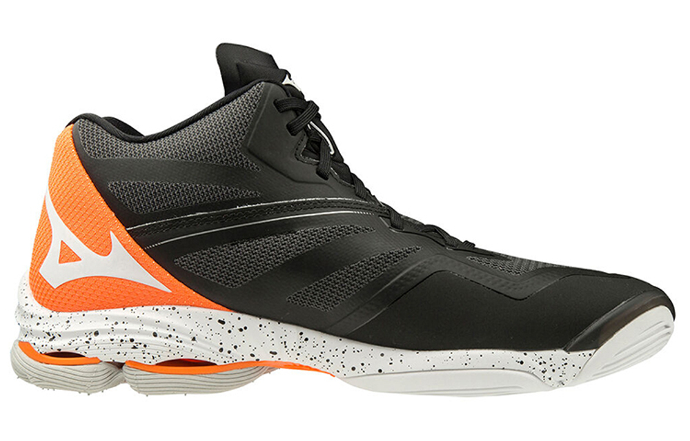 Mizuno Wave Lightning Z6 Textile, Synthetic Leather Slip Resistant, Abrasion Resistant, Breathable Mid top
