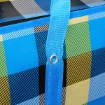 Сумка хозяйственная с внешним карманом « БАУЛ», цвет синий/чёрный, 90*60*25см