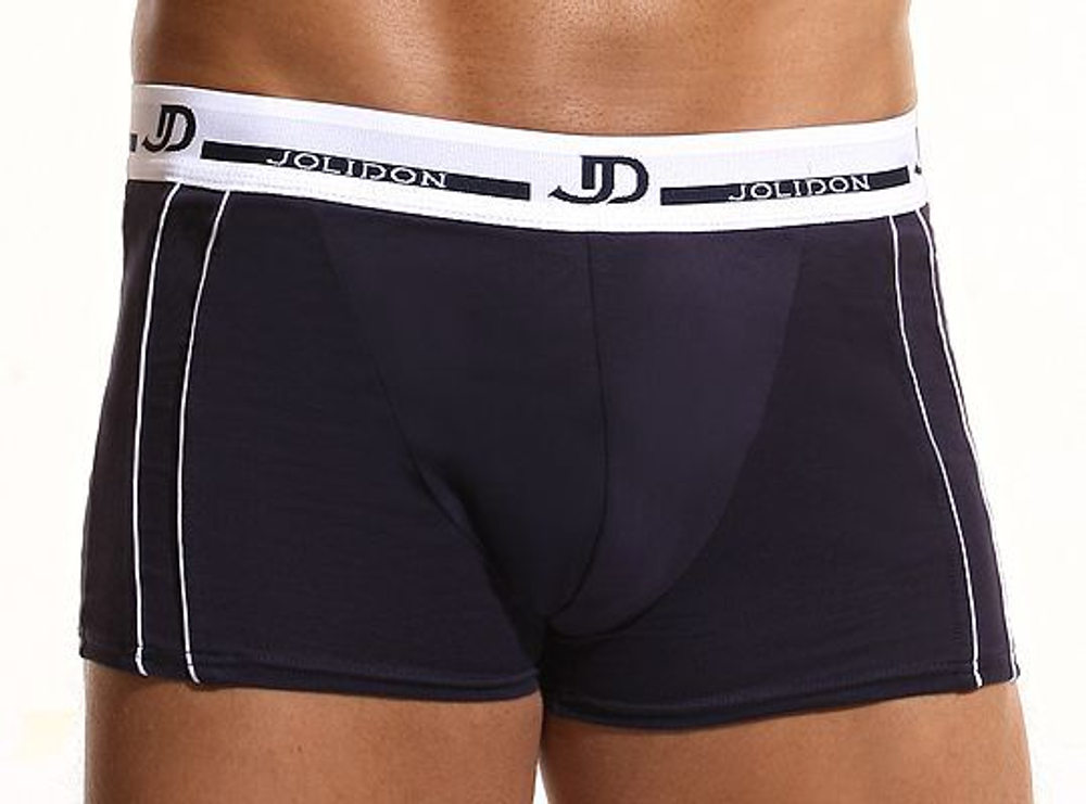 Хлопковые боксеры с лампасами (Размер: M) (Цвет: белый)