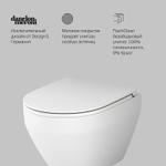 Унитаз AM.PM Spirit V2.0 FlashClean C701700MWSC подвесной Белый матовый с сиденьем микролифт