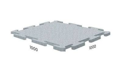 Rubblex Active Puzzle 100х100х1,5 см 65ШОР Серое