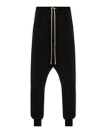 RICK OWENS DRKSHDW БРЮКИ ЧЕРНЫЕ LIDO PRISONER DRAWSTRING
