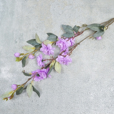 Цветы искусственные "Шиповник", цвет фиолетовый