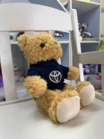 Мягкая игрушка мишка с надписью тойота Toyota 28 см
