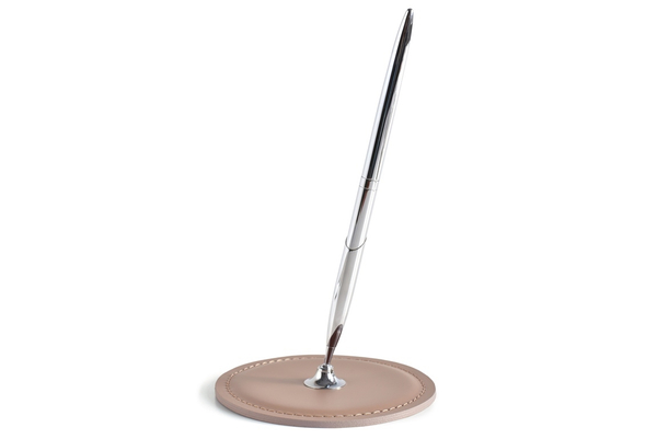 Подставка для одной ручки из кожи цвет CAFE LATTE