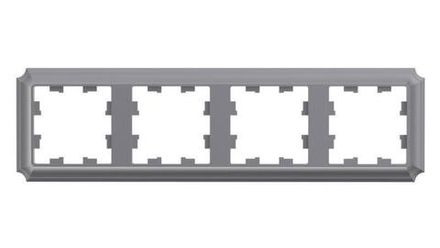 Рамка 4-м AtlasDesign Antique универс. сталь SE ATN100904