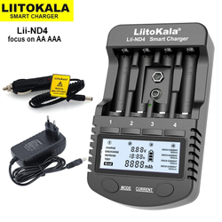 Аккумуляторная батарея LiitoKala Lii-ND4 NiMH/Cd 1,2 в AAA с ЖК-дисплеем и проверкой емкости аккумуляторов 9 В