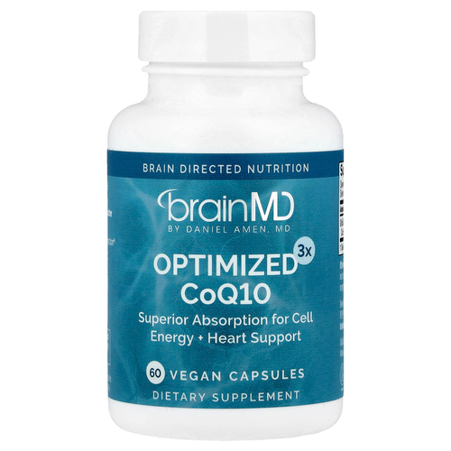 BrainMD, Optimized3x CoQ10`` 60 веганских капсул