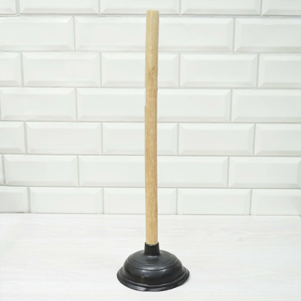 Вантуз 46,5см d13см с деревянной ручкой