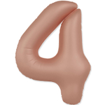 Шар фольгированный Цифра 4 101 см (Розовый)