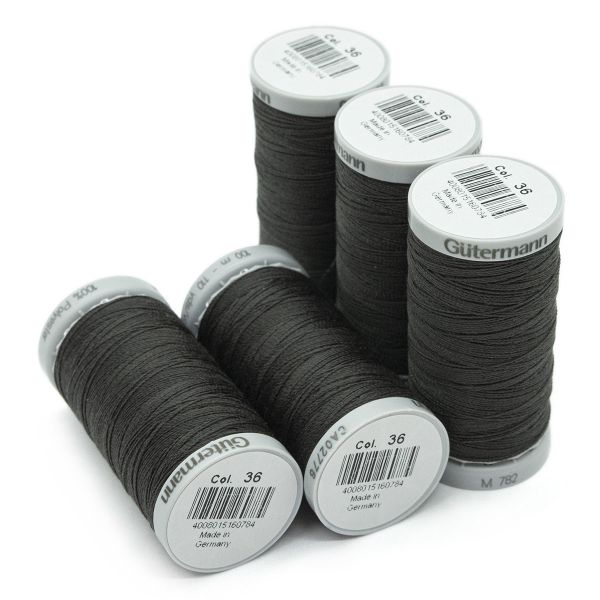 Нитки суперкрепкие Gutermann Extra Strong M782 №40 (100 метров), 5 кат. | 036 серый