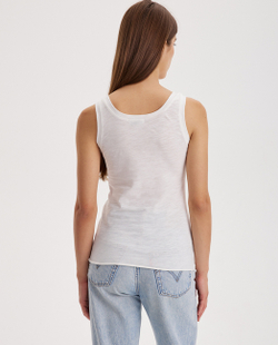 Удлинённый топ из хлопка-слаб