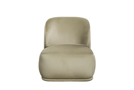 Кресло Garda Decor Капри Базовая (Capri Basic), велюр оливковый Colt1002-OLIV 80*90*82 см
