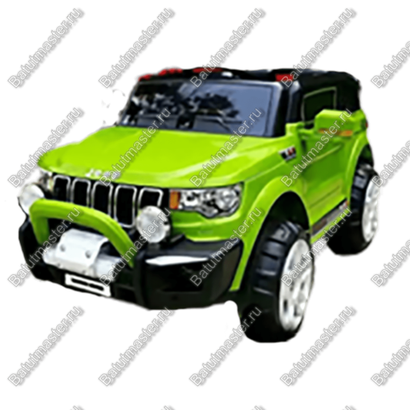 Детский электромобиль "Jeep WRANGLER" зеленый, стандартная комплектация