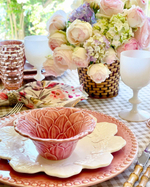 Чаша Bordallo Pinheiro Maria Flor коралловая (16 см)