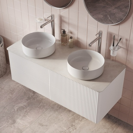 Столешница IDDIS Optima Home, керамогранит, 120 см, cветло-серый бетон, OPH12W0i89