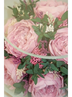 натуральные пионы в стекле, вакуум*