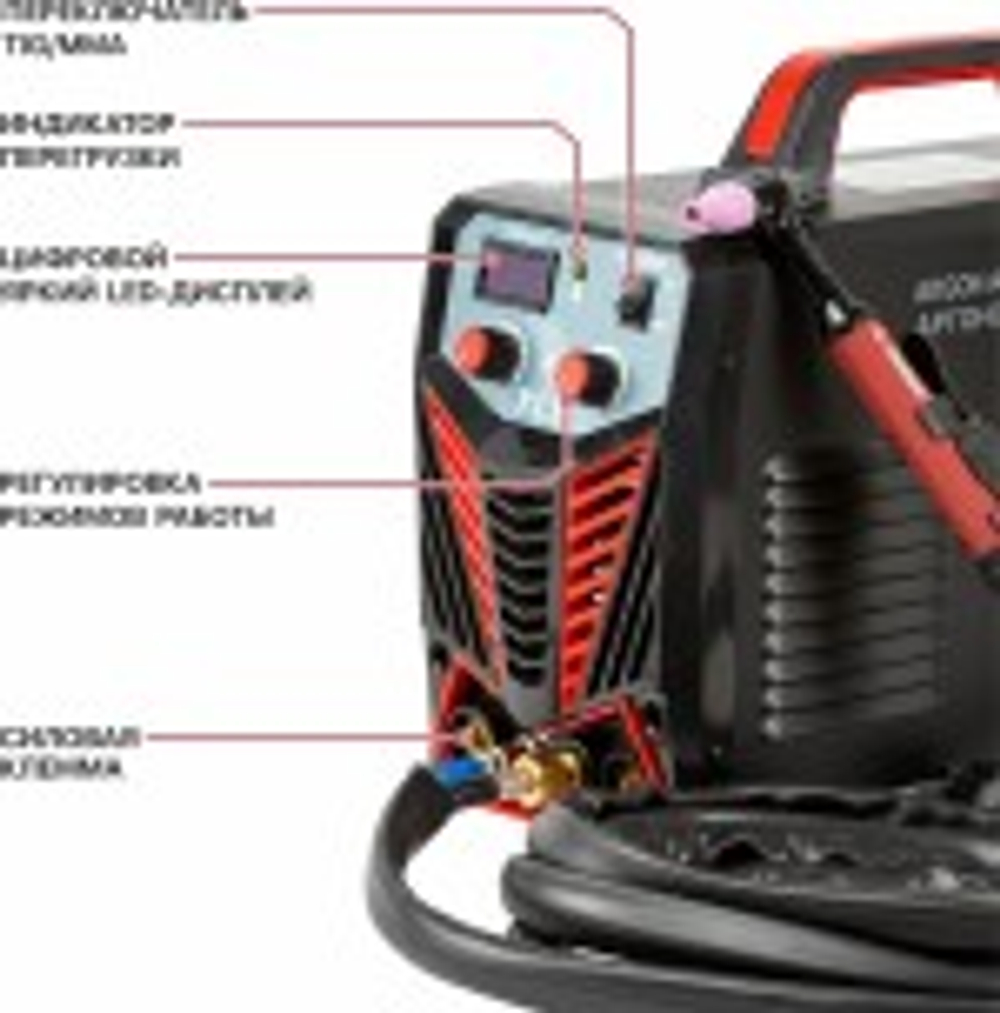 Аппарат аргонно-дуговой сварки P.I.T. PTIG200-C1