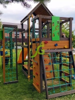 Детская площадка Спорт 2 с качелями гнездо 100см