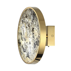5079/15WL L-VISION ODL24 209 зол./серо-бежевый/металл/натур.камень/акрил Настенн.светильн. с переключ.цветов.темпер. LED 15W 3000К/4000K/6000K BERGI