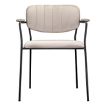 Стул Bergenson Bjorn Eirill, велюр, серо-бежевый