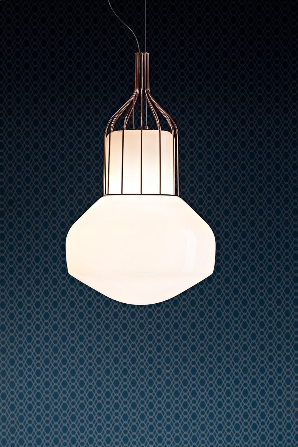 Pendant design lamp  AEROSTAT by Fabbian (Bronze)