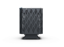 Банная печь Душа- 15 Сетка Лист Ивы стекло 8мм